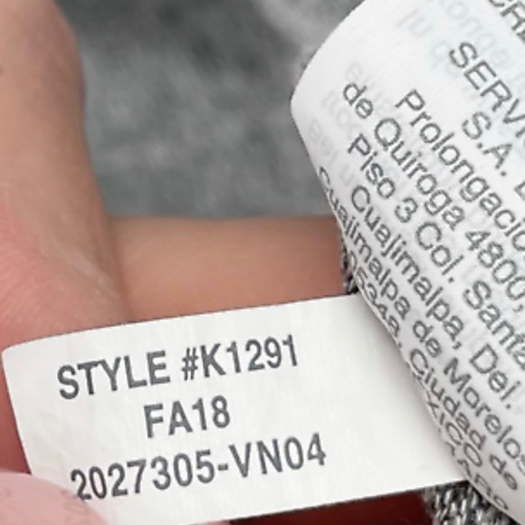 J.Crew Women’s Gray Faux Wrap Lightweight Long Sleeve Sweater Pullover Sz XLarge - Picture 7 of 8